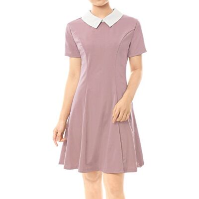 Allegra K Mujer Vestido Mini de Doncella con Cuello Peter Pan Halloween Allegra K Mujer Vestido Mini de Doncella con Cuello Peter Pan Halloween