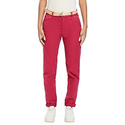 ESPRIT Pantalones para Mujer, 650/Rosa Oscuro, 30W / 34L ESPRIT Pantalones para Mujer, 650/Rosa Oscuro, 30W / 34L