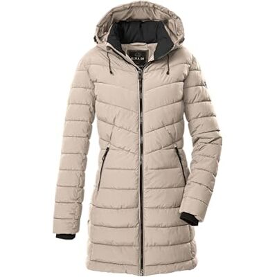 G.I.G.A. DX Mujer Parka acolchada/parka funcional con aspecto de plumón y capucha con cremallera GW 74 WMN QLTD PRK, hellbeige, 44, G.I.G.A. DX Mujer Parka acolchada/parka funcional con aspecto de plumón y capucha con cremallera GW 74 WMN QLTD PRK, hellbeige, 44,
