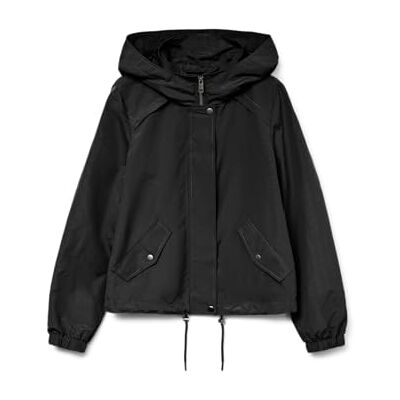 VERO MODA Parka larga para mujer VMCZOA Parka, Negro, XL VERO MODA Parka larga para mujer VMCZOA Parka, Negro, XL