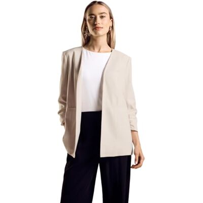 Street One A212211 Chaqueta de Traje, Smooth Sand Beige, 42 para Mujer Street One A212211 Chaqueta de Traje, Smooth Sand Beige, 42 para Mujer