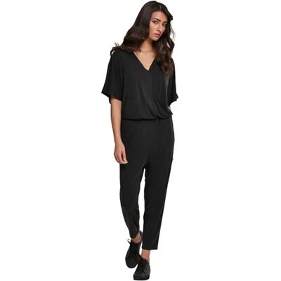 Urban Classics Ladies Modal Jumpsuit Mono, Negro (Black 00007), XX-Large para Mujer Urban Classics Ladies Modal Jumpsuit Mono, Negro (Black 00007), XX-Large para Mujer