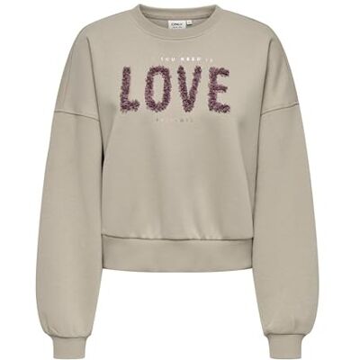 ONLY Onlkiara L/S O-Neck Chiffon Mix Swt, Tanga, XL para Mujer ONLY Onlkiara L/S O-Neck Chiffon Mix Swt, Tanga, XL para Mujer