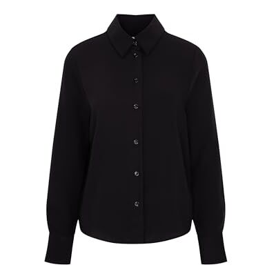 Seidensticker Regular Fit Langarm Bluse, Negro, 48 Mujeres Seidensticker Regular Fit Langarm Bluse, Negro, 48 Mujeres