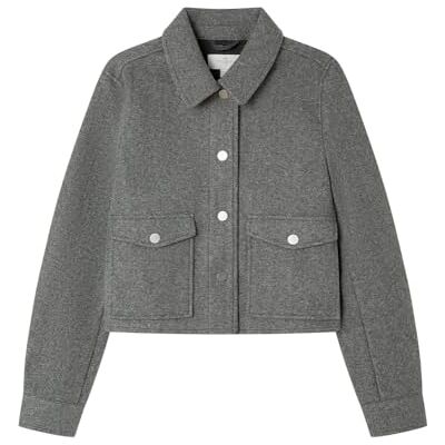 SPRINGFIELD Brushed Short Length Cloth Coat with Zip Front Pockets Abrigo, Beige, 36 para Mujer SPRINGFIELD Brushed Short Length Cloth Coat with Zip Front Pockets Abrigo, Beige, 36 para Mujer