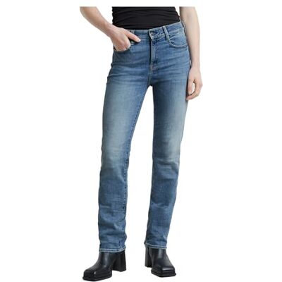 G-STAR Jeans Strace Straight Vaqueros, Azul (Sun Faded Niagara ), 32W / 34L Mujer G-STAR Jeans Strace Straight Vaqueros, Azul (Sun Faded Niagara ), 32W / 34L Mujer