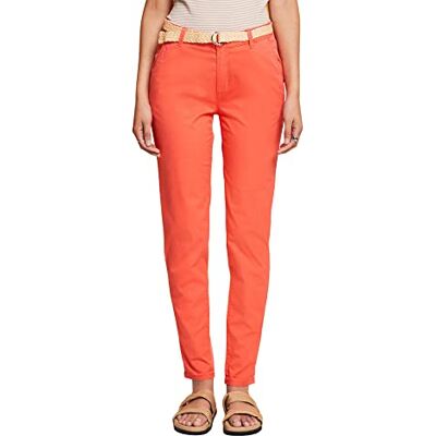 ESPRIT Pantalón para Mujer, 870/Coral Naranja, 30/32, 870/naranja Coral, 30W x 32L ESPRIT Pantalón para Mujer, 870/Coral Naranja, 30/32, 870/naranja Coral, 30W x 32L