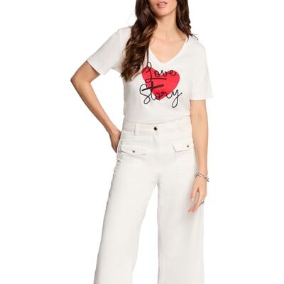Morgan Camiseta de Manga Corta para Mujer Morgan Camiseta de Manga Corta para Mujer