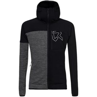 Rock Experience Kobra Hoodie FZ Sweatshirt Women's 0208(Caviar)+O014(Grey Melange) XL Rock Experience Kobra Hoodie FZ Sweatshirt Women's 0208(Caviar)+O014(Grey Melange) XL