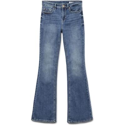 VERO MODA Pantalones de Mujer, Medio De Mezclilla Azul, M / 30L VERO MODA Pantalones de Mujer, Medio De Mezclilla Azul, M / 30L