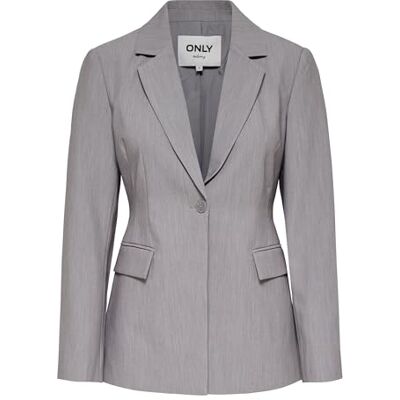 ONLY Onlraven Life L/S Hourglass Blazer TLR, Color Gris., 42 ONLY Onlraven Life L/S Hourglass Blazer TLR, Color Gris., 42