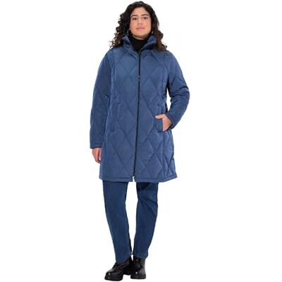Ulla Popken Abrigo acolchado Hyprar Especialista Mujer Abrigos, azul oscuro, 54-56 Ulla Popken Abrigo acolchado Hyprar Especialista Mujer Abrigos, azul oscuro, 54-56