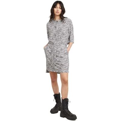 G-STAR Para Mujer Vestido Camisero Half Placket, Multicolor (Antique White g Zebra -D524-G489), M G-STAR Para Mujer Vestido Camisero Half Placket, Multicolor (Antique White g Zebra -D524-G489), M