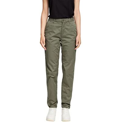 ESPRIT Pantalones, Verde (Khaki Green 350), 32W / 34L Mujer ESPRIT Pantalones, Verde (Khaki Green 350), 32W / 34L Mujer