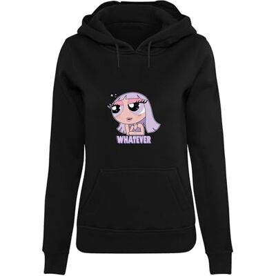 Tee Sudadera con Capucha de Las Mujeres, 65% Algodón 35% Poliéster, Negro, S Tee Sudadera con Capucha de Las Mujeres, 65% Algodón 35% Poliéster, Negro, S