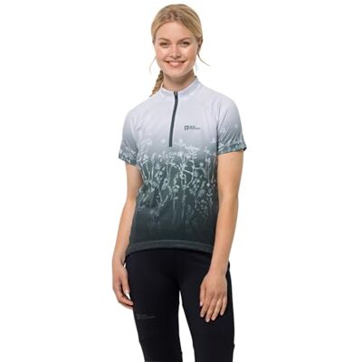 Jack Wolfskin Morobbia Hz Print T W Camiseta de Manga Corta para Mujer, White Cloud All Over, XS, Nube Blanca por Todas Partes, XS Jack Wolfskin Morobbia Hz Print T W Camiseta de Manga Corta para Mujer, White Cloud All Over, XS, Nube Blanca por Todas Partes, XS