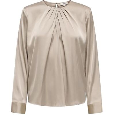 ONLY Onlcamille LS Satin Deatil Top Wvn, Tanga, XS Mujeres ONLY Onlcamille LS Satin Deatil Top Wvn, Tanga, XS Mujeres