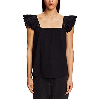 ESPRIT Camiseta para Mujer, 001/Negro, XS ESPRIT Camiseta para Mujer, 001/Negro, XS