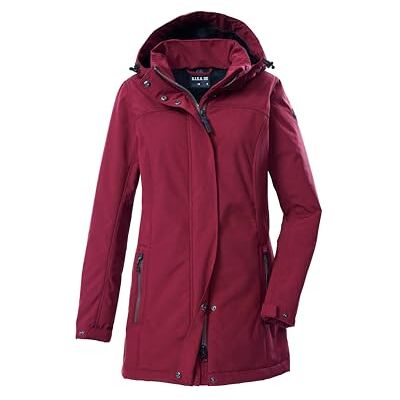 G.I.G.A. DX Mujer Parka Softshell con capucha con cremallera GW 36 WMN SFTSHLL PRK, bordeaux, 40, G.I.G.A. DX Mujer Parka Softshell con capucha con cremallera GW 36 WMN SFTSHLL PRK, bordeaux, 40,