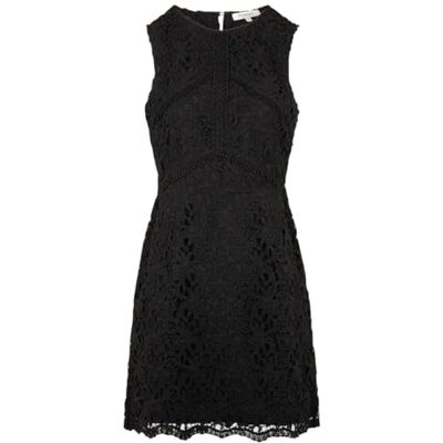 Morgan Vestido corto recto encaje Negro 40 Morgan Vestido corto recto encaje Negro 40