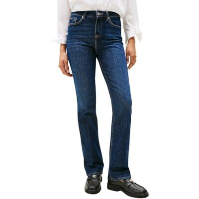 Tommy Hilfiger Vaqueros Mujer Bootcut Fit, Azul (Nos Dark Blue), 32W/28L Tommy Hilfiger Vaqueros Mujer Bootcut Fit, Azul (Nos Dark Blue), 32W/28L