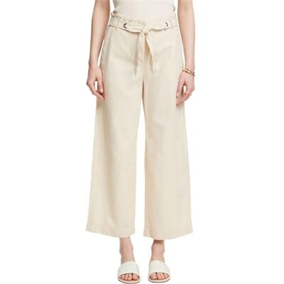ESPRIT Pantalones de Mujer, Beige Crema., 30W / 28L ESPRIT Pantalones de Mujer, Beige Crema., 30W / 28L