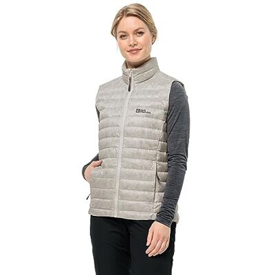 Jack Wolfskin Chaleco de plumón para mujer PILVI DOWN Vest W, azul noche, XS Jack Wolfskin Chaleco de plumón para mujer PILVI DOWN Vest W, azul noche, XS