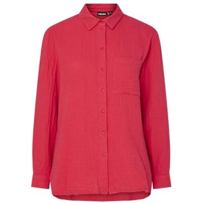 PIECES Shirt Pcsastina LS Camiseta BC, Lollipop, M Mujeres PIECES Shirt Pcsastina LS Camiseta BC, Lollipop, M Mujeres