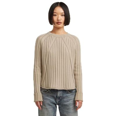 G-STAR Sudadera para Mujer, Beige (Dk Brick GD -d630-d848), L G-STAR Sudadera para Mujer, Beige (Dk Brick GD -d630-d848), L