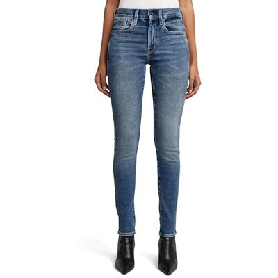 G-STAR Para Mujer Jeans Lhana Skinny, Azul (faded cascade ), 28W / 32L G-STAR Para Mujer Jeans Lhana Skinny, Azul (faded cascade ), 28W / 32L