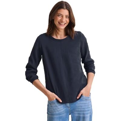 Cecil Blusa de Cuello Redondo, Universal Blue, L Mujeres Cecil Blusa de Cuello Redondo, Universal Blue, L Mujeres