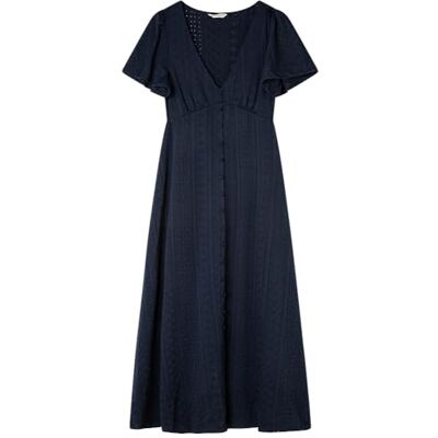 SPRINGFIELD Vestido Midi con Cuello EN V Y Botones SPRINGFIELD Vestido Midi con Cuello EN V Y Botones