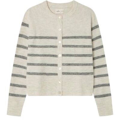 SPRINGFIELD Round Neck Elastane Cardigan Cuello Redondo, Beige, S para Mujer SPRINGFIELD Round Neck Elastane Cardigan Cuello Redondo, Beige, S para Mujer