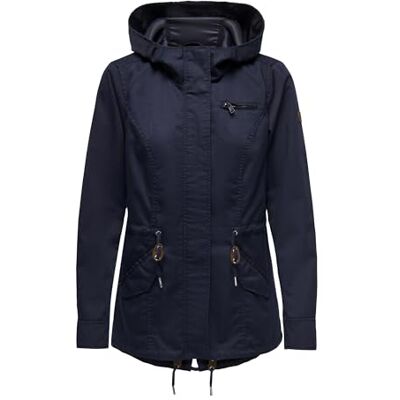 ONLY Onllorca Canvas Parka Cc Otw Abrigo, Blue Graphite, M Mujer ONLY Onllorca Canvas Parka Cc Otw Abrigo, Blue Graphite, M Mujer