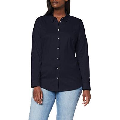 Tommy Hilfiger Mujer Blusa Heritage Slim Fit Elegante, Azul (Midnight), 44 Tommy Hilfiger Mujer Blusa Heritage Slim Fit Elegante, Azul (Midnight), 44