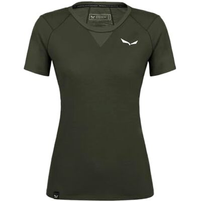SALEWA Agner Am W T-Shirt, Dark Olive, S SALEWA Agner Am W T-Shirt, Dark Olive, S