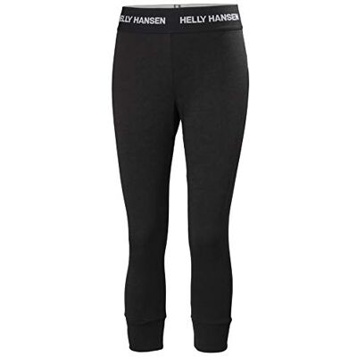 Helly Hansen Mujeres Pantalón W Lifa Merino Midw 3/4, Negro, L Helly Hansen Mujeres Pantalón W Lifa Merino Midw 3/4, Negro, L