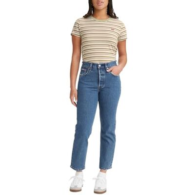 Levi's 501 Crop Vaqueros, Jazz Pop, 27W / 26L Mujer Levi's 501 Crop Vaqueros, Jazz Pop, 27W / 26L Mujer