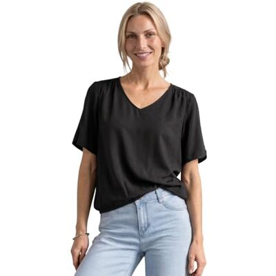 Street One 3413183 Camiseta de Manga Corta con Cuello en V Mujer (Pack de 1) Street One 3413183 Camiseta de Manga Corta con Cuello en V Mujer (Pack de 1)