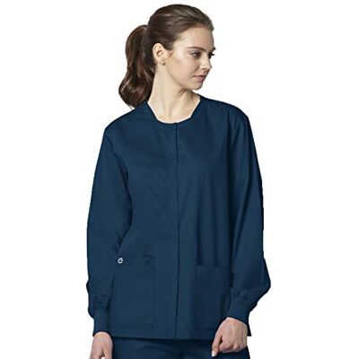 WINK Wonder Snap Front Jacket Chaqueta de traje mdico Unisex adulto Chaqueta unisex azul caribe WINK Wonder Snap Front Jacket Chaqueta de traje mdico Unisex adulto Chaqueta unisex azul caribe