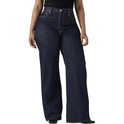 Levi's Ribcage Wide Leg Vaqueros, Shaded View, 26W / 32L para Mujer Levi's Ribcage Wide Leg Vaqueros, Shaded View, 26W / 32L para Mujer