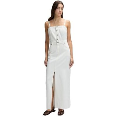 Lee Vestido Mujer Corte Slim Maxi Denim Dress Dark Fusion Lee Vestido Mujer Corte Slim Maxi Denim Dress Dark Fusion