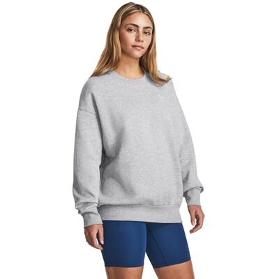 Under Armour Sudadera Essential Crew para Mujer (Paquete de 1), 012 Gris, S Under Armour Sudadera Essential Crew para Mujer (Paquete de 1), 012 Gris, S
