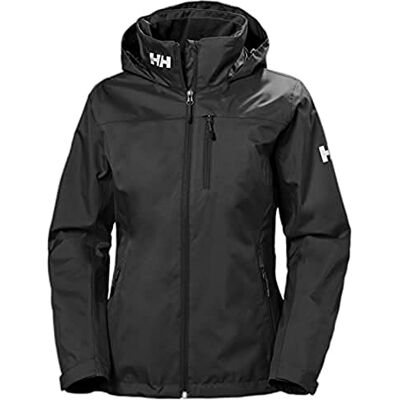 Helly Hansen Mujeres Chaqueta con capucha de capa intermedia W Crew, Negro, L Helly Hansen Mujeres Chaqueta con capucha de capa intermedia W Crew, Negro, L