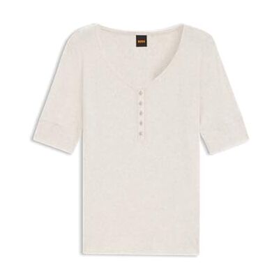 Boss C_Espen Jersey para Mujer, Color Blanco Abierto., L Boss C_Espen Jersey para Mujer, Color Blanco Abierto., L