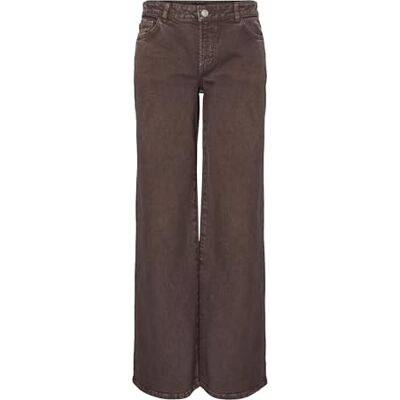 PIECES Pcselma LW Wide Colered Jeans Noos, Hot Fudge, 25W / 32L PIECES Pcselma LW Wide Colered Jeans Noos, Hot Fudge, 25W / 32L