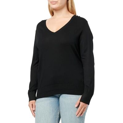 Boss Sudadera para Mujer C_fiaffella Knitted_Sweater, 001negro, S Boss Sudadera para Mujer C_fiaffella Knitted_Sweater, 001negro, S