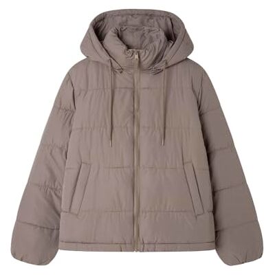 SPRINGFIELD Chaqueta Abullonada Básica Con Acolchado Reciclado, Bolsillos Ribeteados Con Botones Automáticos Y Capucha, Caqui, M SPRINGFIELD Chaqueta Abullonada Básica Con Acolchado Reciclado, Bolsillos Ribeteados Con Botones Automáticos Y Capucha, Caqui, M