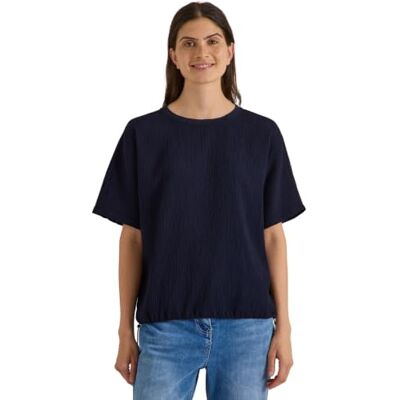 Cecil Blusa para Mujer 3413438 con Hombros Descubiertos, Color Liso (1 Unidad), Urban Dark Blue, XS Cecil Blusa para Mujer 3413438 con Hombros Descubiertos, Color Liso (1 Unidad), Urban Dark Blue, XS