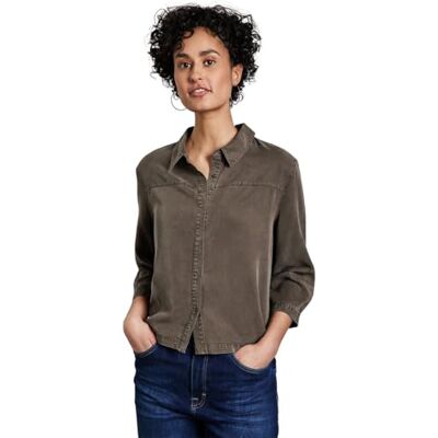 Street One Blusa con Aspecto Lavado, Marrón Muddy Brown, 48 Mujeres Street One Blusa con Aspecto Lavado, Marrón Muddy Brown, 48 Mujeres